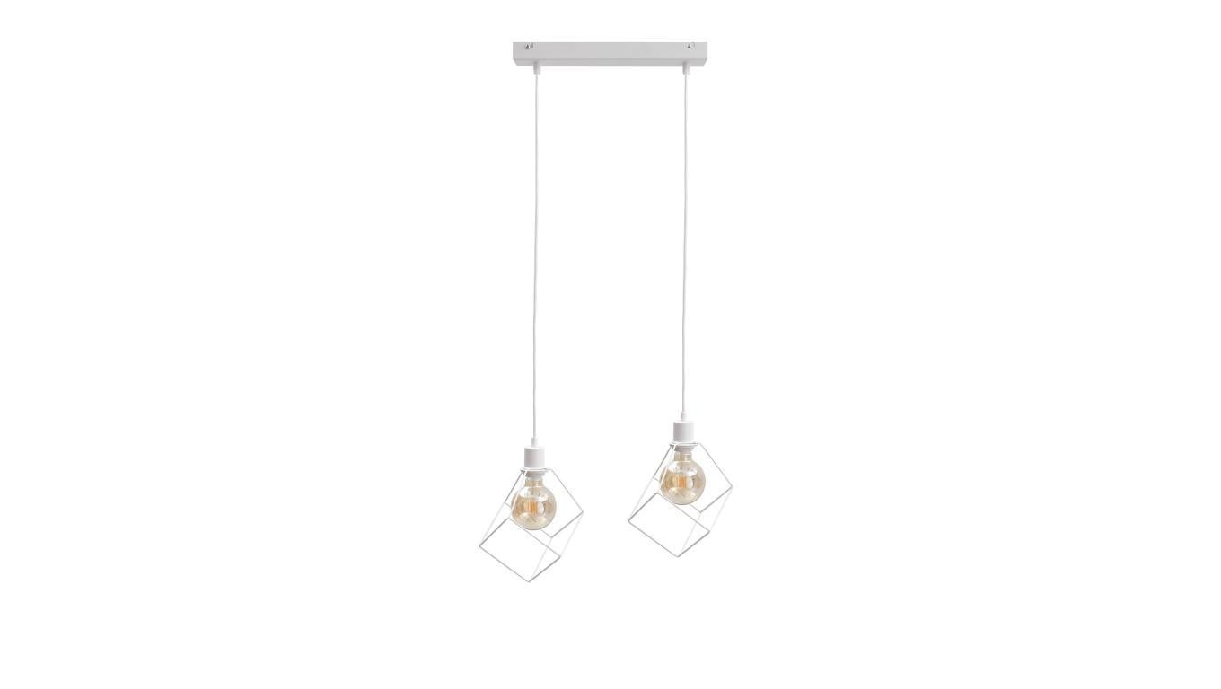 Loft Pendant Light 2xE27 Ruben White 529