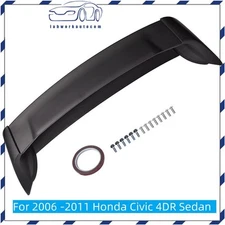 For Honda Civic 4DR 06-11 Sedan Unpainted Mugen Style RR 4Pic Trunk Wing Spoiler