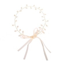 Bridal Pearl Ribbon Pearls Fashion Headband Prom Hair Accessories
