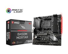 MSI B450m Mortar mATX Motherboard for AMD Am4 CPUs