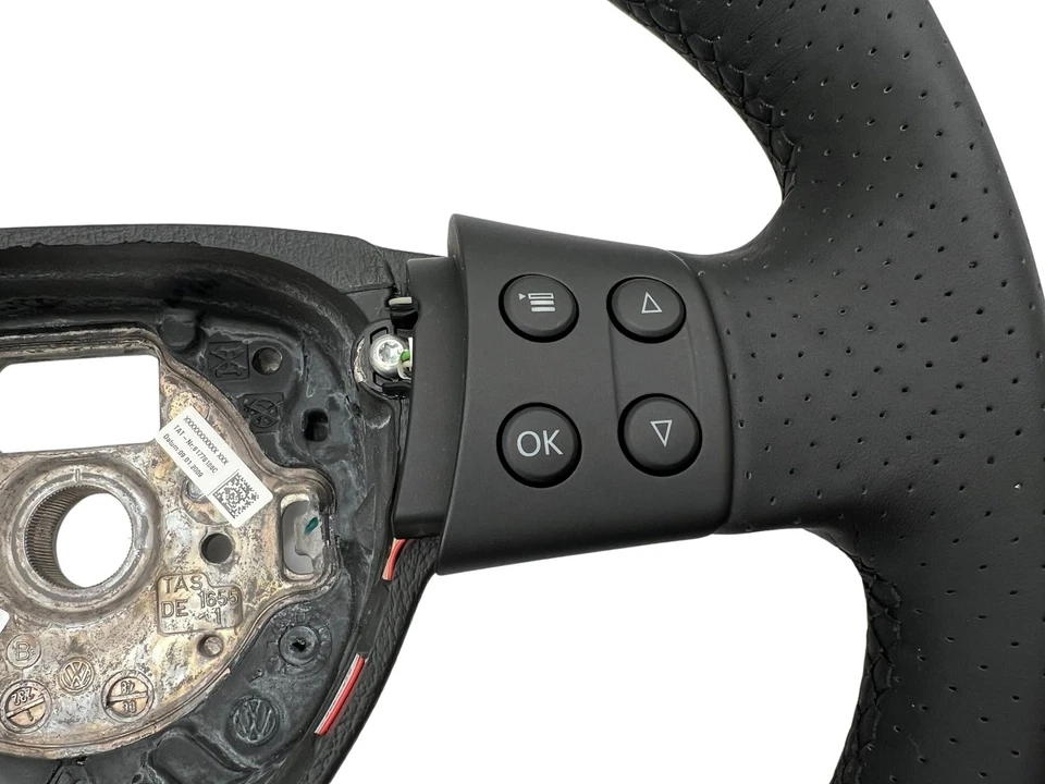 Original GTI Lenkrad VW Golf 5 Leder gelocht abgeflacht Multifunktion DSG Sport - Bild 4 von 4