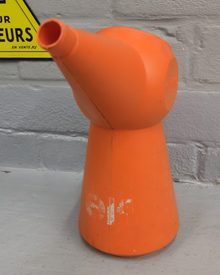 Vintage Französische ELF Öl / Huile 1 Liter Ausgießer Kanne Kunststoff
