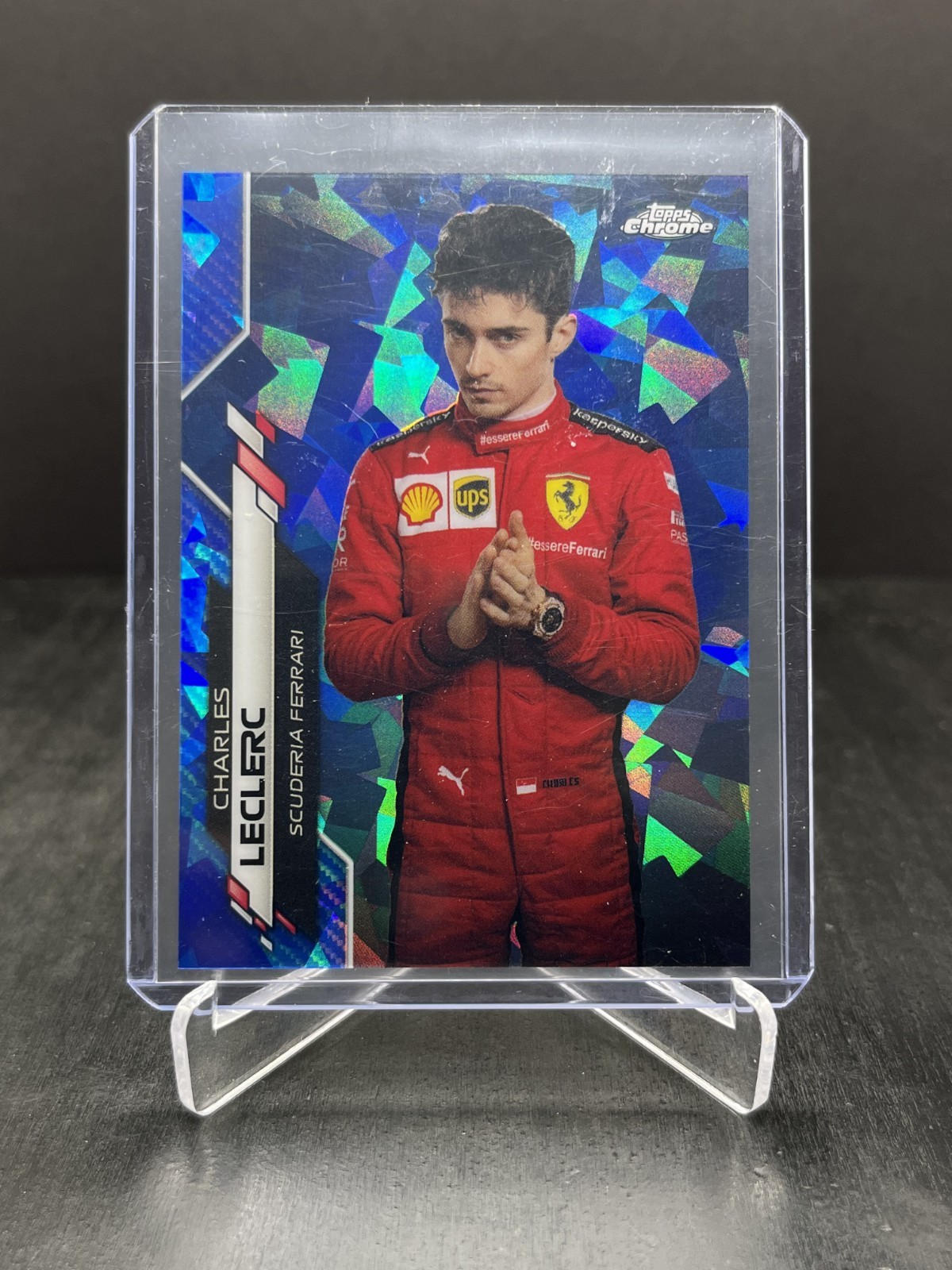 2020 Topps Chrome Sapphire Formula 1 F1 Charles Leclerc Portrait #4