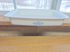 Corning Ware Blue Cornflower Casserole Pan P-332 12 x 7 1/2 x 2
