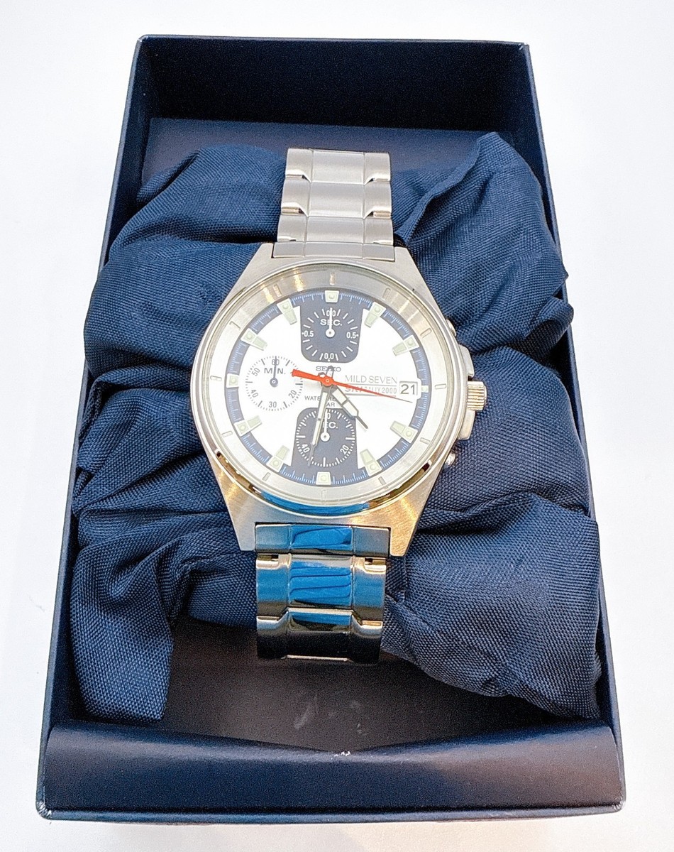Vintage SEIKO V657-9030 Mild Seven Ski Rally 2000 Limited Edition