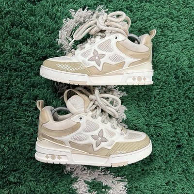 Size 6LV / 7M - Louis Vuitton Skate Sneaker Beige White - Clean