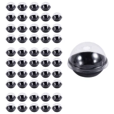 50 Pack Clear Plastic  Cupcake Container, Individual Packaging Treat Boxes8677