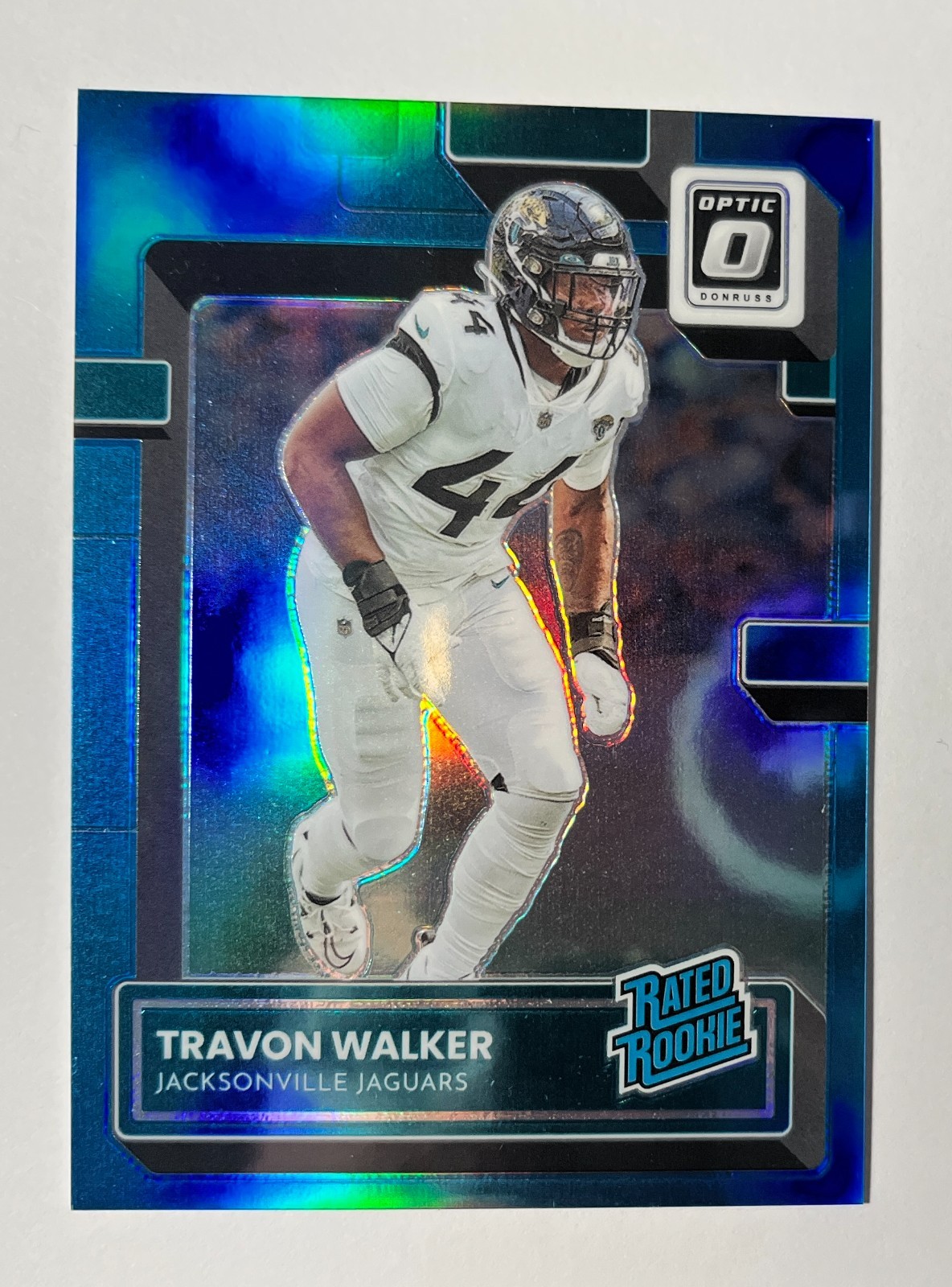 2022 Optic Travon Walker #225 Aqua Prizm /299