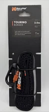 Non-Stop Touring Bungee Elastic Dog Leash Black/Gray L-2.0M /W-13mm NEW!