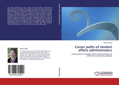 Melissa Raby | Career paths of student affairs administrators | Taschenbuch