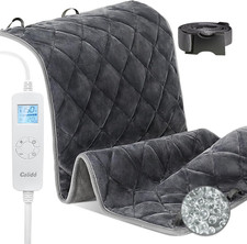 Weighted Heating Pad for Back  Cramps Relief, 17" X 33" Extra Large Electric He