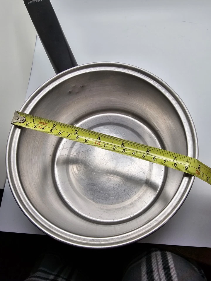 Lifetime Saucepan 3 Qt West Bend Stainless Frying Pot Double Boiler Insert & Lid - Image 4 of 4