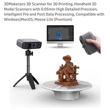 3DMakerpro 3D Scanner for 3D Printing Handheld 3D Model Scanners with 0.05mm Dia