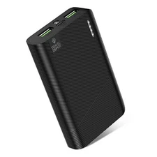 3-Port Portable Charger Power Bank 6000mAh, Ultra-High Capacity Fast Phone 
