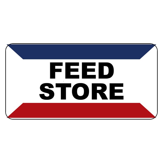 Feed Store Retro Vintage Style Metal Sign 8 In X 12 In With Holes eBay