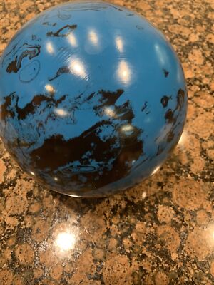 Awesome Vintage 16lb SEARS Bowling Ball Paul Theilman Blue Black