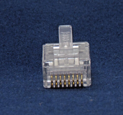 50 X pcs RJ45 Plug Cat5 Modular LAN Network Connector 8P8C Ethernet Cable CAT5e - Picture 3 of 12