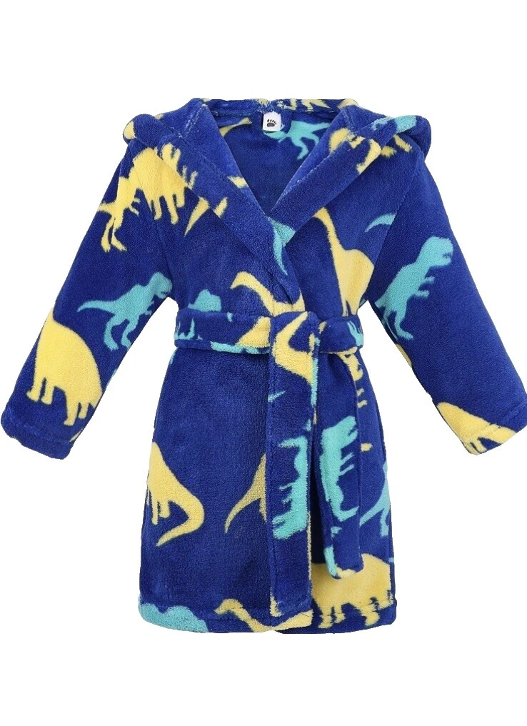 Polyester Long Sleeve Robe Unisex Kids' Sleepwear