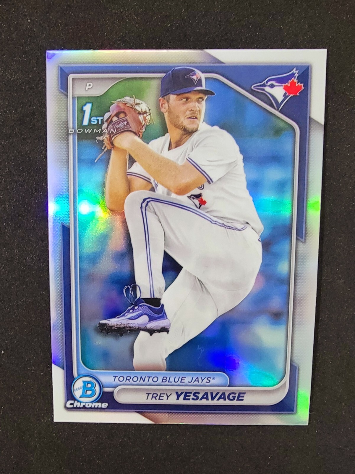 TREY YESAVAGE 2024 Bowman Chrome Draft BDC-92 1st Bowman Refractor Card