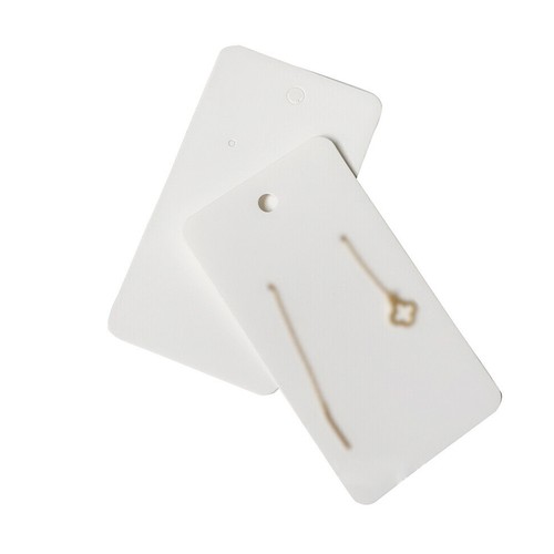 100PCS Earring Cards Cardboard Paper Jewelry Accessories Display Holder Retro - Picture 4 of 12