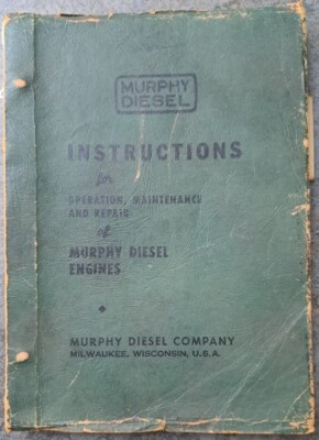 Murphy Dieselmotor Anleitung zur Bedienung Wartungs- & Reparaturanleitung