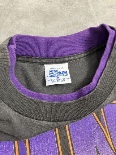 Vintage 1990s Phoenix Suns Single Stitch T-Shirt Purple/Faded Black Boxy Salem - Bild 4 von 5