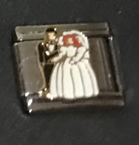 Stylysh Charms 'HUSBAND I LOVE MY' Enamel Italian 9mm Link – Stainless Steel Charm For Bracelets, FA027 - View #5