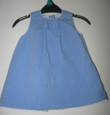 Jasper Conran At Debenhams blue Lined Dress. Age 3 - 6 months.