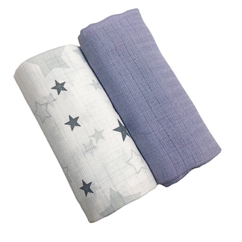 ✅ 2er Pack Musselin Quadrate 70x80 100% Baumwolle Baby Lätzchen Windel SOMMERDECKE MATTE - Bild 13 von 80