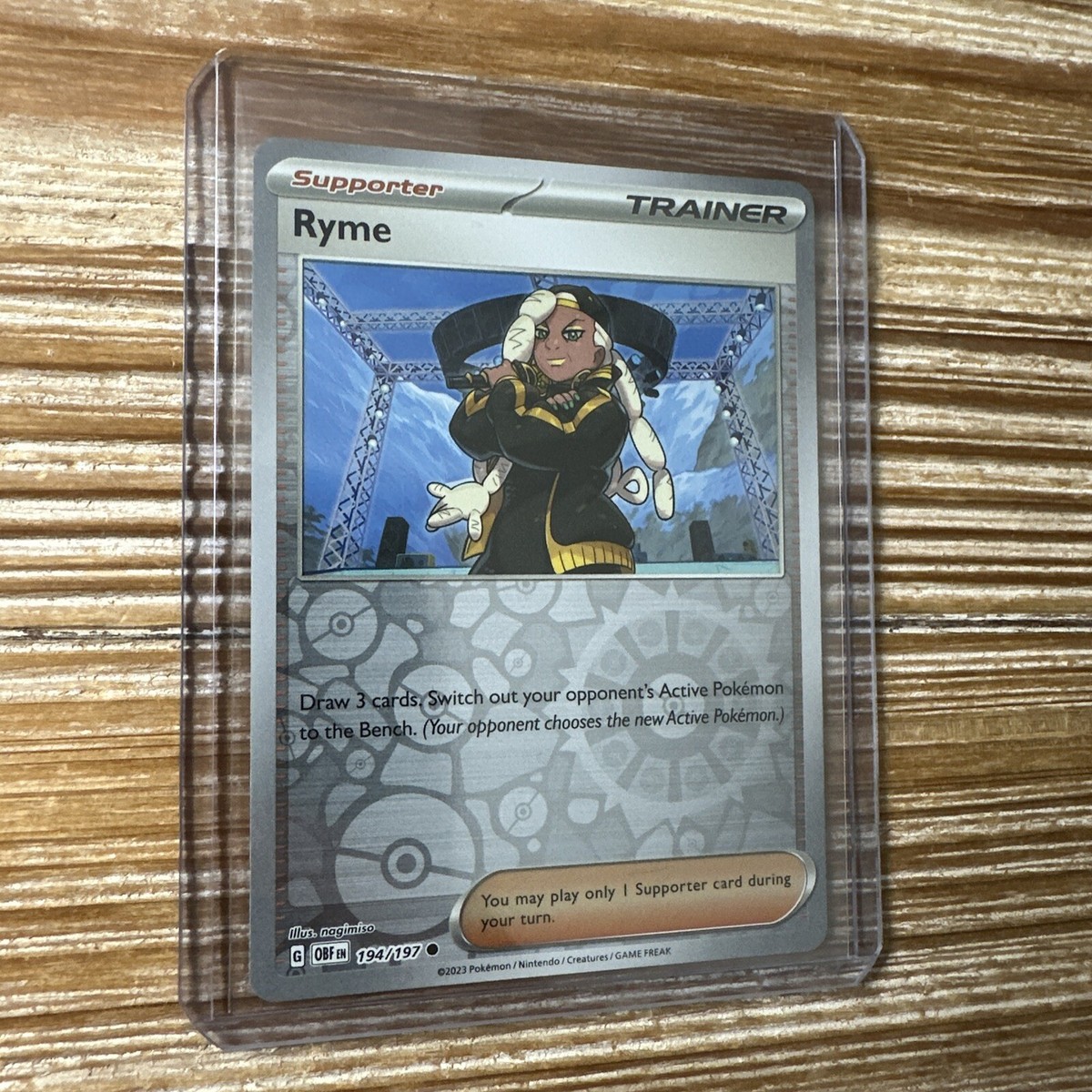 ryme pokemon card - Full art - Trainer The item available is listed in the Title Pokemon Ryme Supporter 221/197 Full
