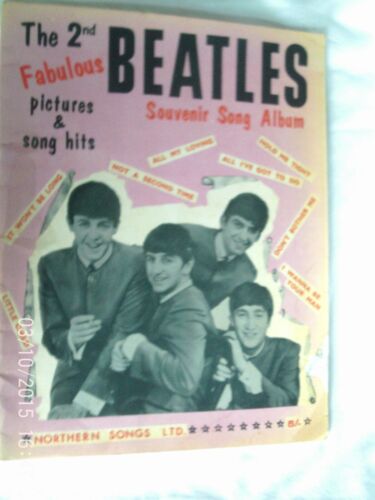 THE BEATLES - THE 2nd BEATLES SOUVENIR SONG ALBUM - Original  1964 Music Book - Imagen 1 de 2