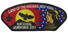 Land of the Oneidas Council NY National Jamboree 2001 JSP BLK Bdr (SA911)
