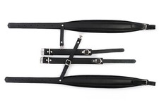 Accordion Shoulder Straps New Quality Genuine Leather 96,80,72 Bass Black Belts