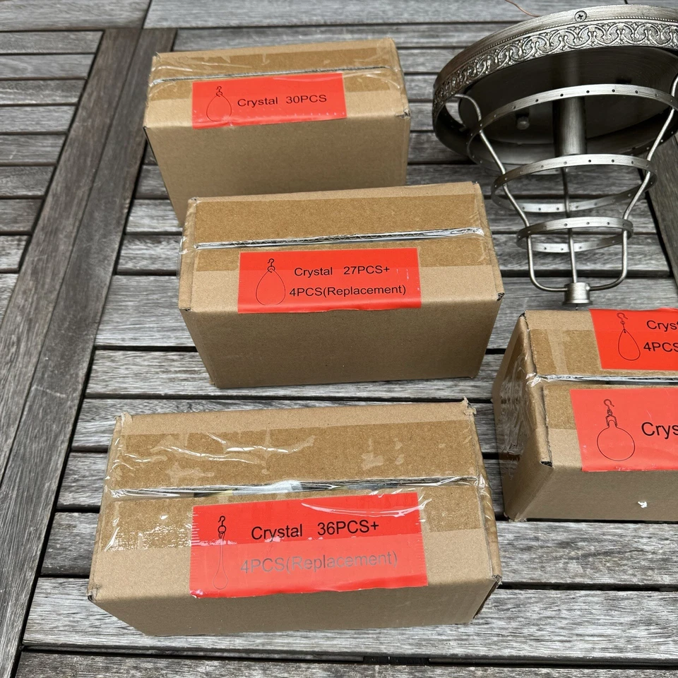 Pottery Barn Clarissa Утопленное Крепление Свет Круглый Серебряный Прозрачная Открытая Коробка Новый в коробке - Изображение 4 из 4