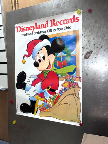Disneyland Records Christmas Vintage Poster