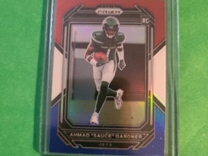 2022 Ahmad  SAUCE Gardner RC  Panini Prizm Football  Red White Blue Prizm  #341