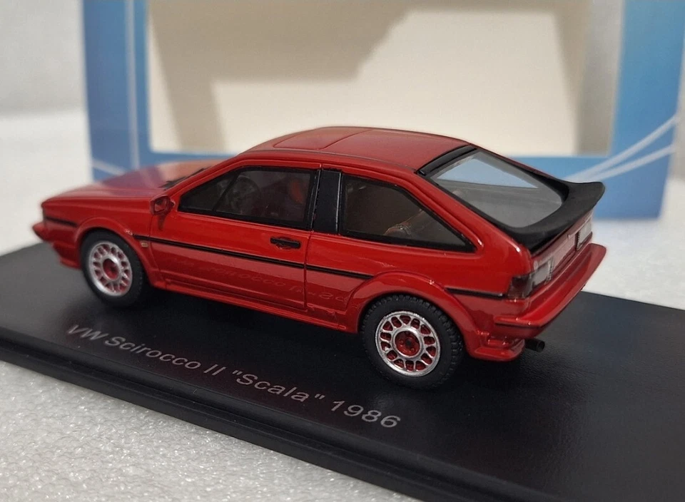 VW Volkswagen Scirocco II Coupe 16V 1986 Red 1:43 Neo NEO43042 EXTREMELY RARE!! - Image 3 of 4