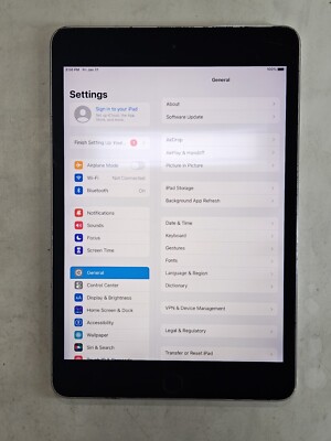 Apple iPad mini 4 Tab 7.9'' A1538 128GB Gray Wi-Fi Only Tablet - Read