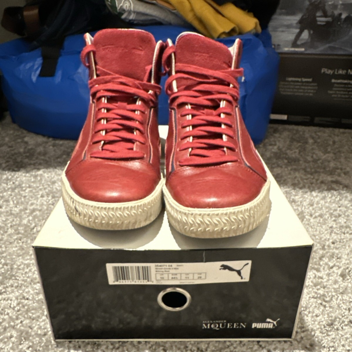 Size 11 Alexander McQueen X Puma Street Climb II Mid (Biking red) 354071-04 Size 11 Alexander McQueen X Puma Street Climb II Mid (Biking red) 354071-04