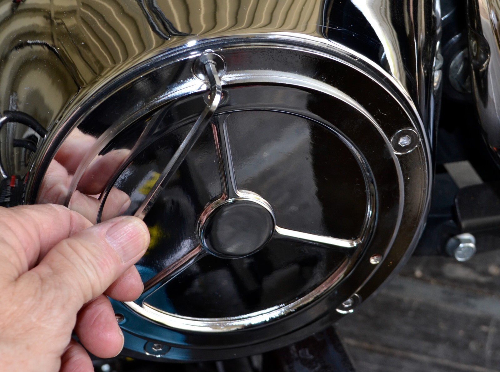 Old School Harley-Davidson Early Bird Derby Cover Conversion kit for Twin Cams