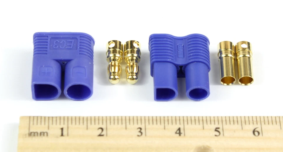 10 x Pairs EC3 (3.5mm bullet/banana) Male Female Connectors/Plugs RC LiPo 12v DC - Image 4 of 4
