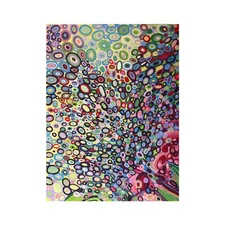 Abstract painting canvas large original modern acrylic colorful bold