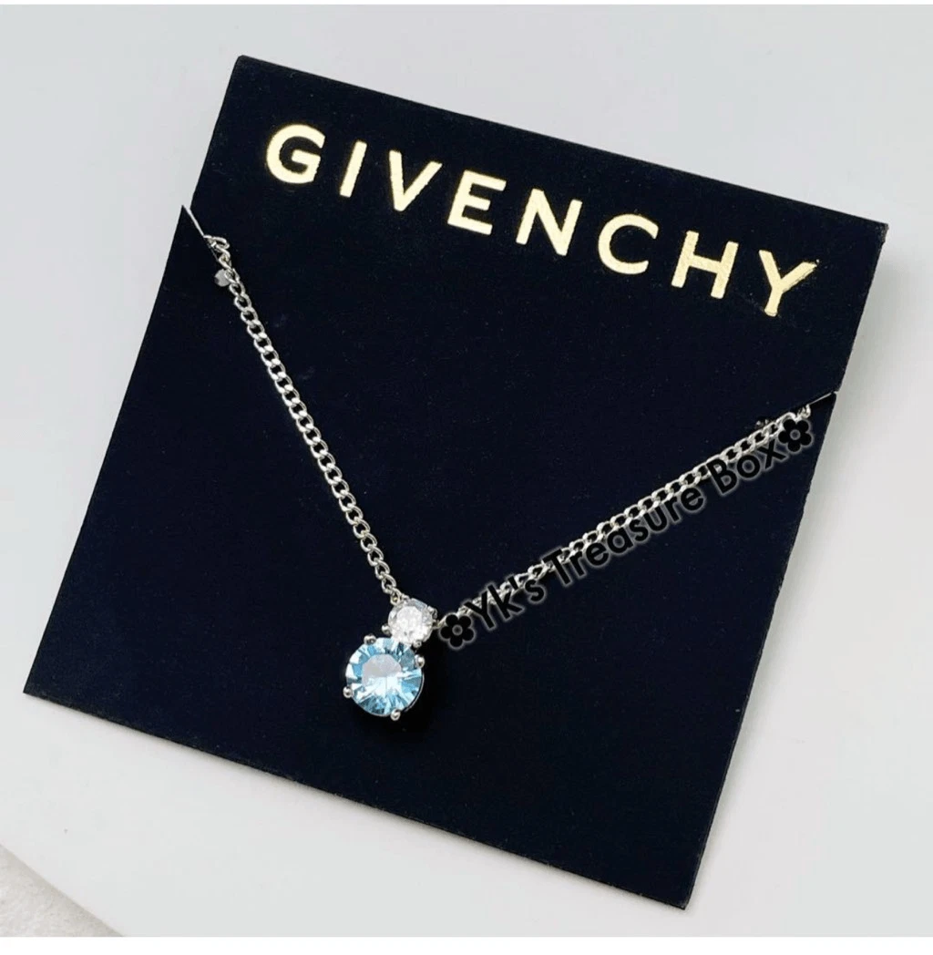 COLLANA GIVENCHY in argento con PIETRA AZZURRA
