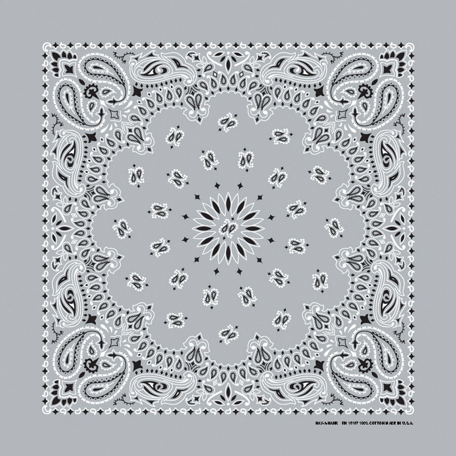 100% Cotton Made in USA Bandanna (Chambray Blue) DOZEN Paisley 22 x 22 100% Cotton Made in USA Bandanna (Chambray Blue) DOZEN Paisley 22 x 22