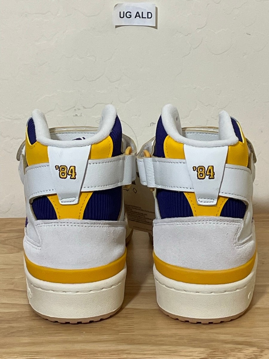 Adidas Forum 84 High Top 'Lakers' Purple/Yellow Sneakers Size