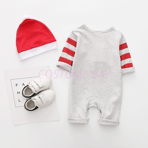 Boys Girls Baby Romper Animal Cartoon Costume Bodysuit Outfit Jumpsuit Set Hat - Picture 53 of 68