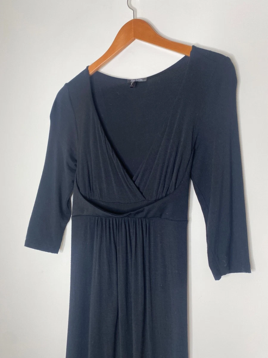 DAISY FUENTES Womens Black Dress 3 4 Sleeves Medium Petite MP eBay