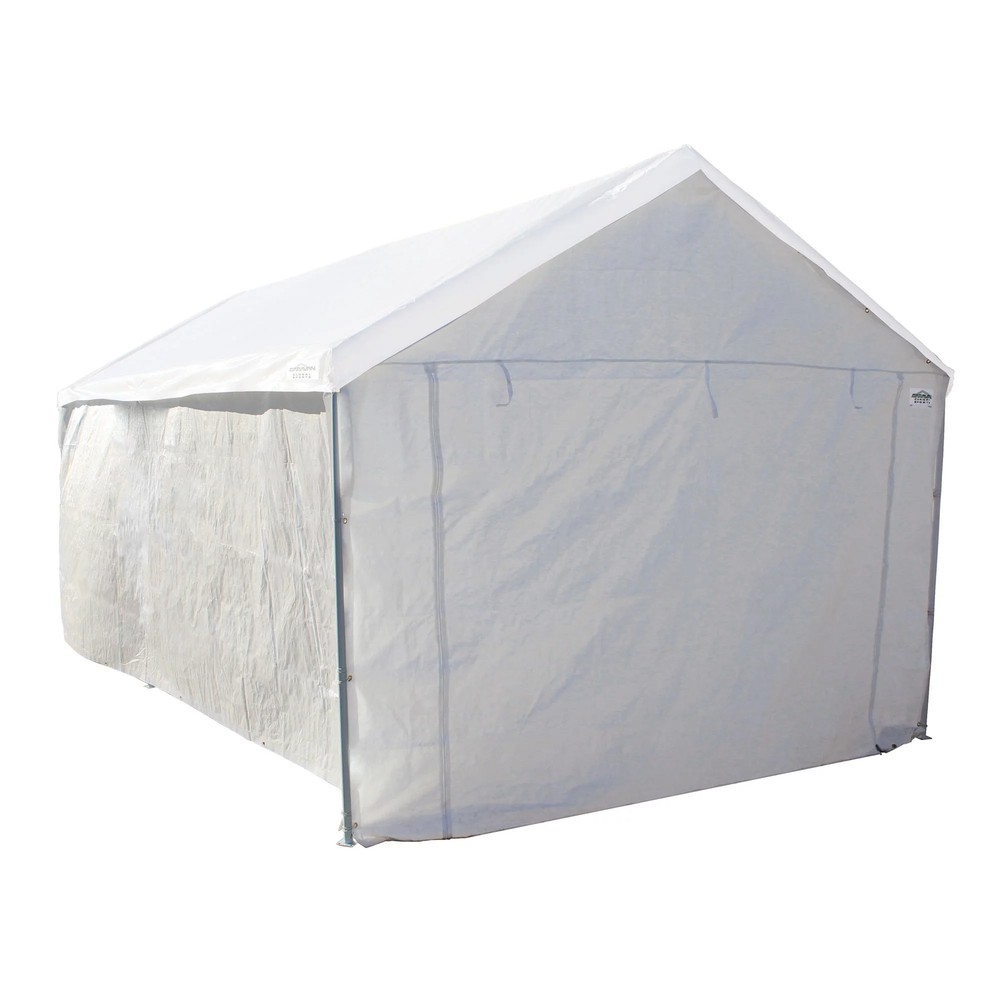 10' X 20' Rectangle Domain Carport Enclosure Kit, White
