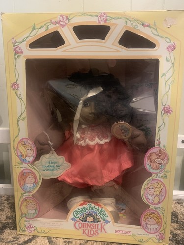 Rare cabbage patch kids cornsilk kids doll African-American w/box COLECO 1986 - Picture 2 of 12