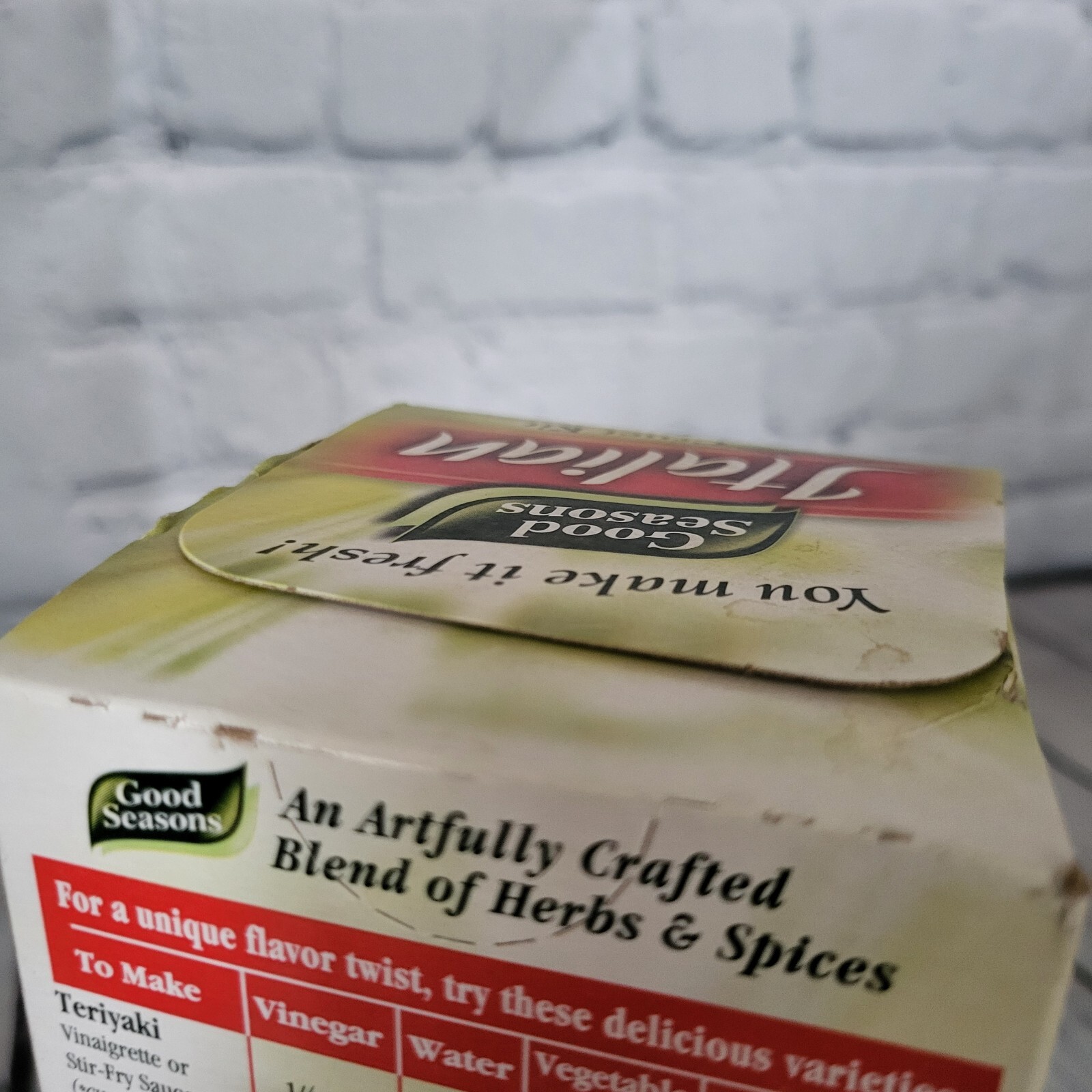 Good Seasons Italian Cruet Kit Dressing Recipes Glass Bottle For